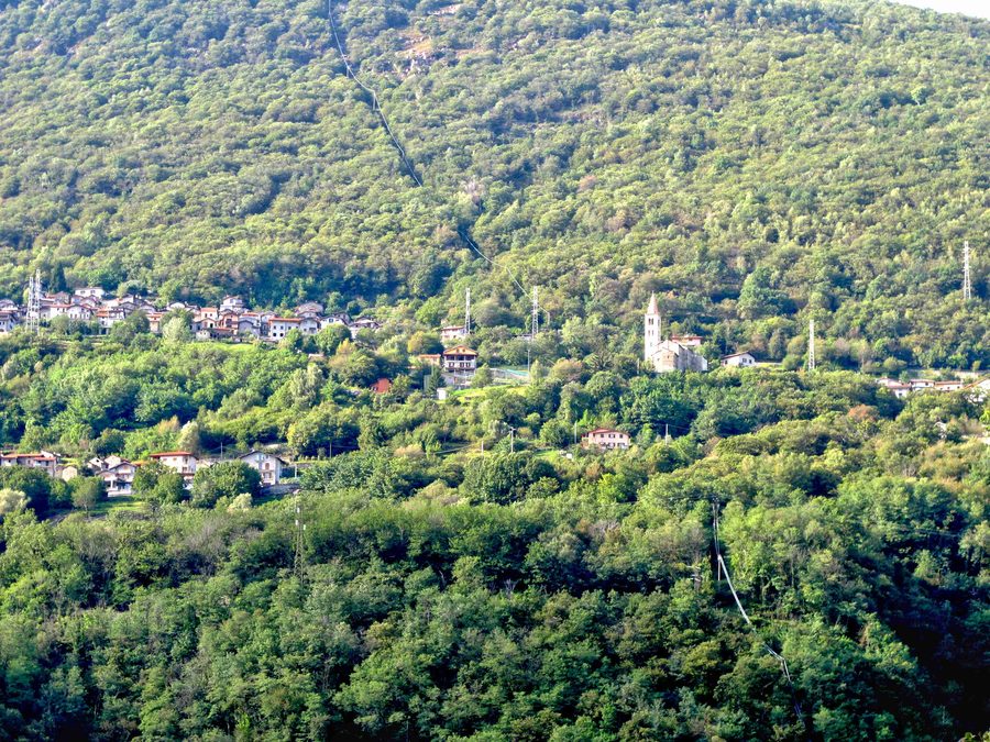 Panorama di Montemezzo in Lombardia